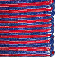 Rugs Mats: Small Runner - Red & Blue Stripe