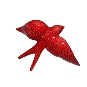 Ceramic Swallow - Red