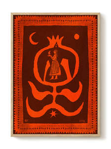Prints Wall Art: Art Print - A2 - Enikő Eged - Pomegranate Lady
