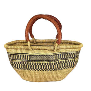 Bags Baskets: Large Woven Basket - Grapevine