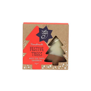Gingerbread Festive Tree White Choc Topped Christmas Cookies