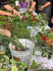 Christmas: Group Christmas Wreath Making Workshops