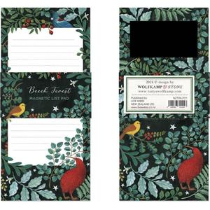 Books Stationery: Magnetic list pad - Birds