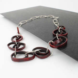 Artist Rachel Lambert: Double Bubble Antler Necklace