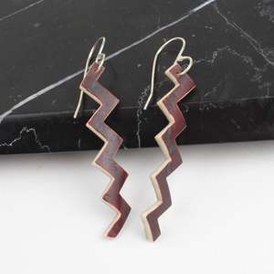 Antler zig zag earrings