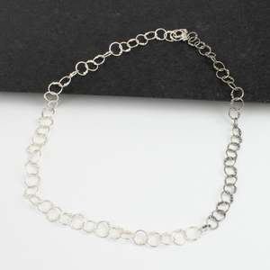 Artist Rachel Lambert: Ball-link silver chain necklace