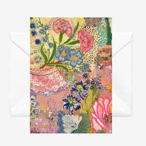 Artist Fleur Woods: Greeting Card - Meadow