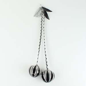 Artist Anna Gedson: Black Poi - pair