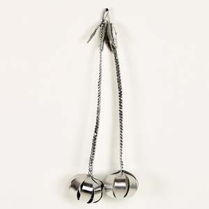 Artist Anna Gedson: Silver Poi - pair