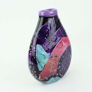 Grinter Glass: Shard Vase - violet