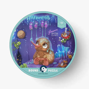 Kwui And Friends: Glowworm Glitter Puzzle - 100 piece