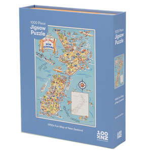 Jigsaw Puzzle - 1950s Fun Map