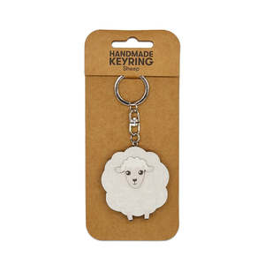Wooden Keyring - Sheep