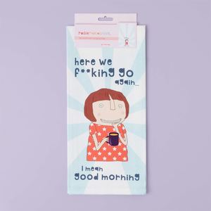 Rosie Made A Thing: Here We Go - tea towel