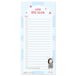 Rosie Made A Thing: The Big Shop - list pad