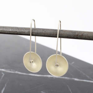 Carley Anderson: Dish earrings - clear