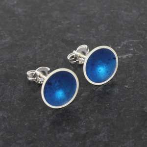 Carley Anderson: Dish studs - blue