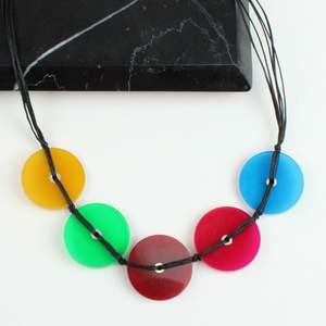 Carley Anderson: Five Colour circle necklace III