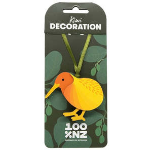 Living: Wooden Decoration - Kiwi