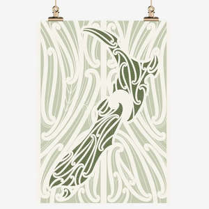 Aotearoa Tea Towel - green