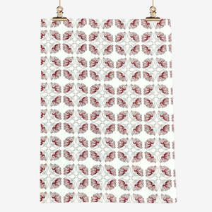 Living: Pohutukawa Tea Towel - sienna