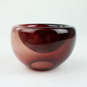 Fulvio bowl - dark copper ruby