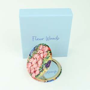 Artist Fleur Woods: Meadow Pocket Mirror