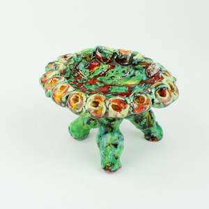 Artist Blue Black: Round Dish No.1