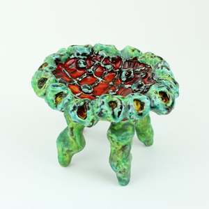 Artist Blue Black: Round Dish No.2