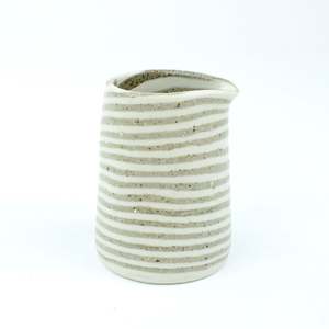 Artist Alex Wilkinson: Nerikomi Stripe Small Pourer - natural