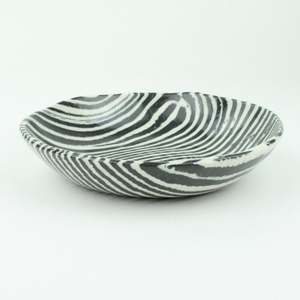 Nerikomi Stripe Breakfast Bowl - black
