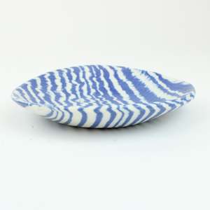 Artist Alex Wilkinson: Nerikomi Stripe Small Dish - dark blue