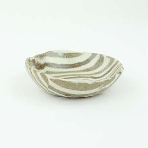 Nerikomi stripe petite dish - natural