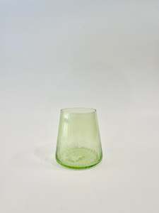 Kitchen: Ribbed Green - Cocktail Glass