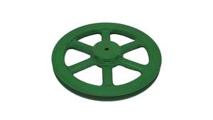 10in x 1A Cast Iron V Pulley Spoked Pilot Bore