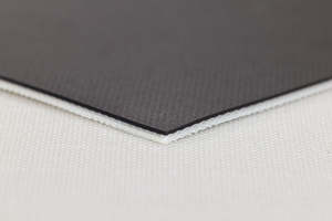 Belting General Purpose PVC 2 Ply 2000mm Matt Top Black / Slider Back Black (Checkout)