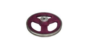 Aluminium V Pulleys: 9in x 1A Aluminium V Pulley Spoked Pilot Bore (High Boss)