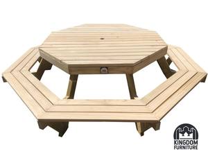 Octagon picnic table