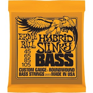 Bass Guitar String Sets: Ernie Ball Bass Strings 45-105 Hybrid Slinky