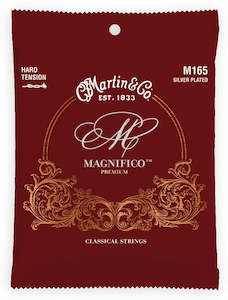 Classical Guitar String Sets: Martin M165 Magnifico Silver Plated Classical Guitar Set Hard Tension