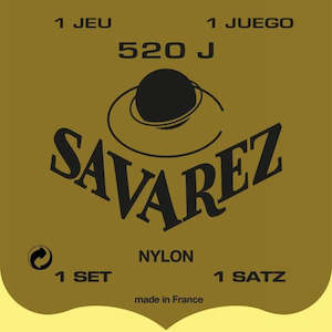 Classical Guitar String Sets: Savarez 520J Yellow Card High Tension Classical Strings