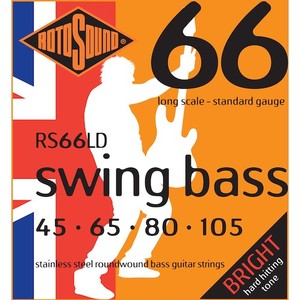 Bass Guitar String Sets: Rotosound Bass Strings 45-105 Stainless Steel Long Scale
