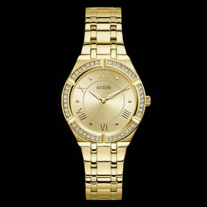Guess Watches: GUESS Ladies Gold-Tone Analogue Watch