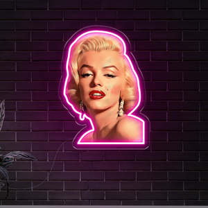 Party Neon Signs: Marilyn Monroe Neon Art