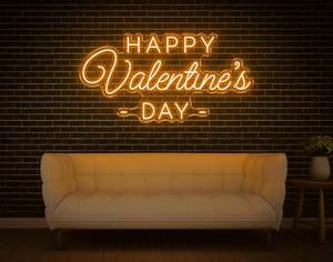 Party Neon Signs: Happy Valentine's Day LED Neon Sign