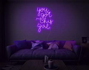 Neon Signs For Girls: You Got This Girl LED Neon Sign