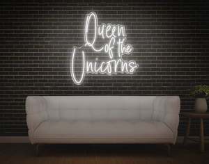 Neon Signs For Girls: Queen Of The Unicorns LED Neon Sign