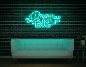 Motivational Neons: Dream Big LED Neon Sign