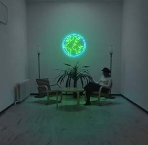 Location Neon Signs: Earth LED Neon Sign