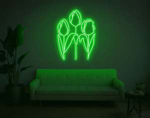 Flower Plant Neon Signs: Tulip LED Neon Sign